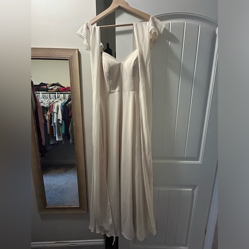 Chiffon nude wedding dress guest dress!